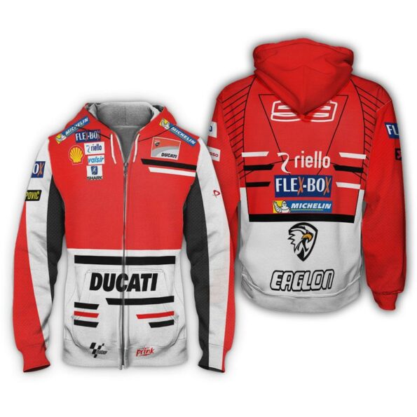 Andrea Dovizioso Shirt Hoodie Racing Uniform Clothes Moto Grand Prix Sweatshirt Zip Hoodie Sweatpant