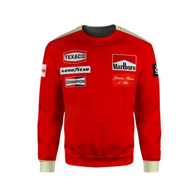 James Hunt Shirt Hoodie Racing Uniform Clothes Formula One Grand Prix Sweatshirt Zip Hoodie Sweatpant