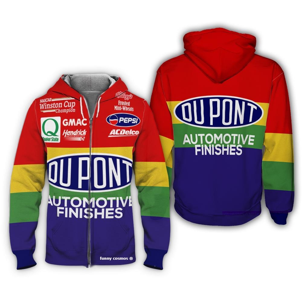 Jeff Gordon Shirt Hoodie Racing Uniform Clothes Nascar Sweatshirt Zip ...