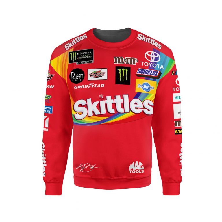 Kyle Busch Shirt Hoodie Racing Uniform Clothes Nascar Sweatshirt Zip