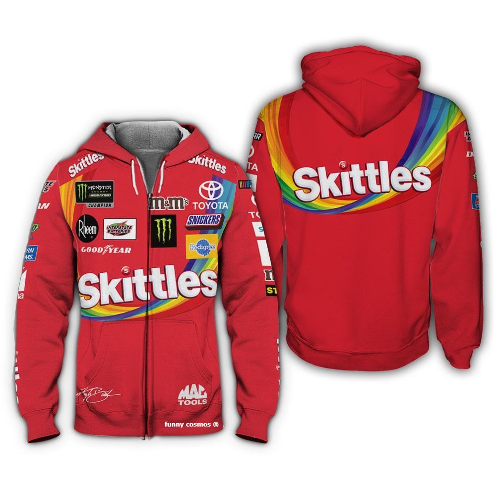 Kyle Busch Action Racing 2019 Nascar Racing Apparel Uniform Sweatshirt Zip Hoodie Sweatpant
