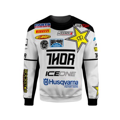 MX Rockstar Energy Husqvarna Shirt Hoodie Racing Uniform Clothes Motocross Sweatshirt Zip Hoodie Sweatpant