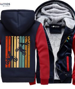 MC1 Motocross Vintage -US size- Warm Fleece Winter Zipper Coat Sweatershirt Hoodie Standard