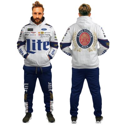 Brad Keselowski Shirt Hoodie Racing Uniform Clothes Nascar Sweatshirt Zip Hoodie Sweatpant