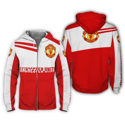 Manchester United Shirt Hoodie Racing Uniform Clothes Soccer Sweatshirt Zip Hoodie Sweatpant