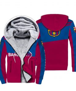 Barcelona Clothes Soccer Sweatshirt Zip Hoodie Sweatpant SC1007