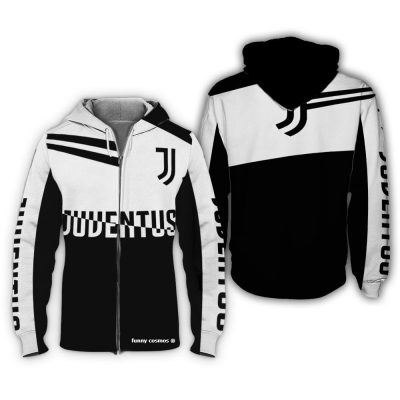 Juventus Shirt Hoodie Uniform Clothes Soccer Sweatshirt Zip Hoodie Sweatpant