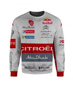 Sébastien Loeb Shirt Hoodie Racing Uniform Clothes Sweatshirt Zip Hoodie Sweatpant