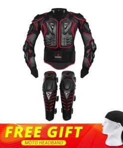 New Moto Motocross Racing Motorcycle Body Armor Protective Gear Motorcycle Jacket+Shorts Pants+Protection Knee Pads+Gloves Guard