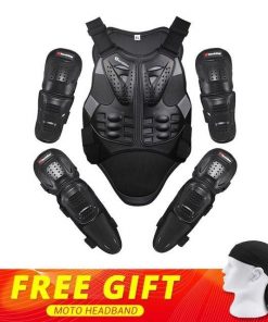 New Moto Motocross Racing Motorcycle Body Armor Protective Gear Motorcycle Jacket+Shorts Pants+Protection Knee Pads+Gloves Guard