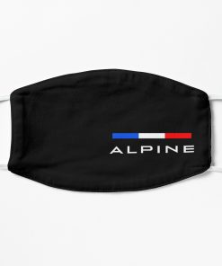 Alpine F1 team colors Flat Mask, Face Mask, Cloth Mask