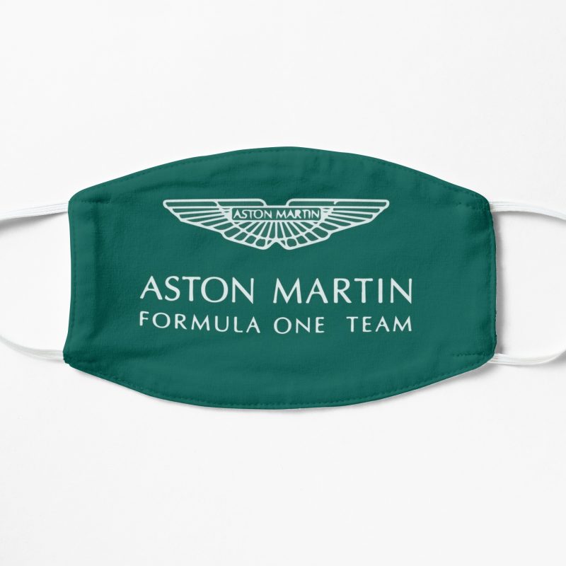 Aston Martin F1 Artistic Logo Flat Mask, Face Mask, Cloth Mask