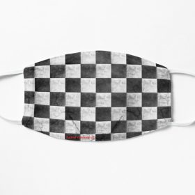 Checkered mask Flat Mask, Face Mask, Cloth Mask