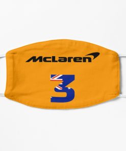 Daniel Ricciardo - McLaren F1 Team Flat Mask, Face Mask, Cloth Mask
