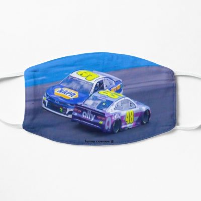 Jimmie Johnson and Chase Elliott - Passing of the Torch Flat Mask, Face Mask, Cloth Mask
