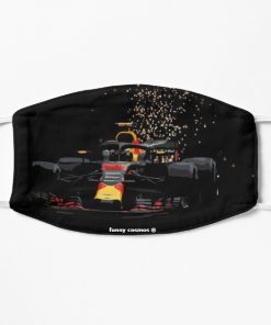 Max Verstappen - Redbull  Monaco Flat Mask, Face Mask, Cloth Mask