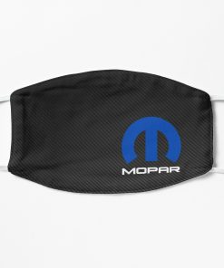 Mopar carbon background Flat Mask, Face Mask, Cloth Mask
