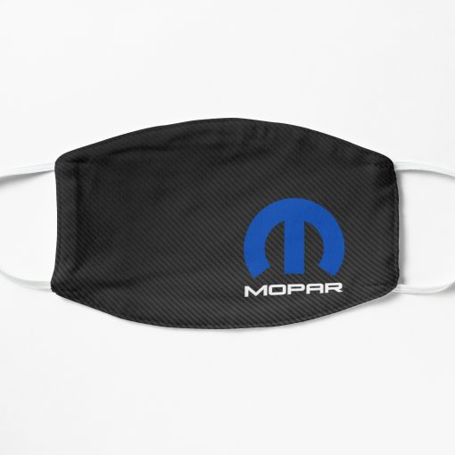 Mopar carbon background Flat Mask, Face Mask, Cloth Mask
