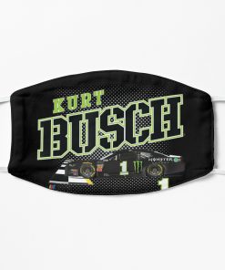 NASCAR - Kurt Busch - Dust Storm Car Flat Mask, Face Mask, Cloth Mask