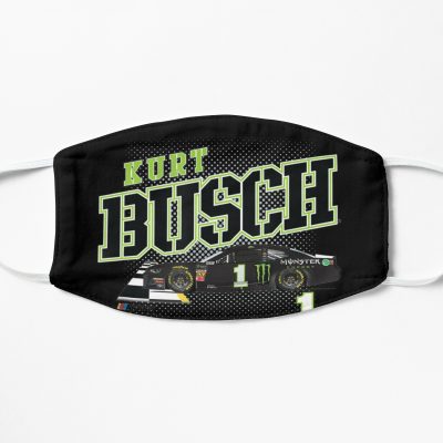 NASCAR - Kurt Busch - Dust Storm Car Flat Mask, Face Mask, Cloth Mask
