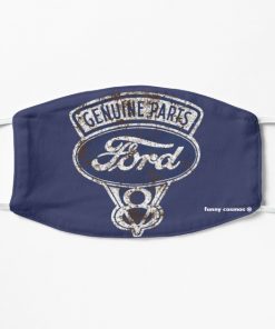 Oil Stained Ford Sign Flat Mask, Face Mask, Cloth Mask