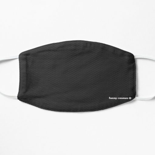 Realistic Carbon Fiber Structure 1 Flat Mask, Face Mask, Cloth Mask