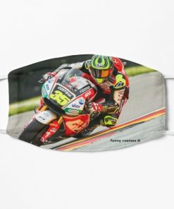Cal Crutchlow Going Through The Corner. Face Mask, Cloth Mask