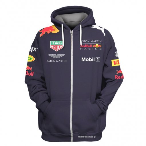 Daniel Ricciardo F1 Hoodie Tshirt Aston Martin , Mobil 1, Tag Heuer Sweater