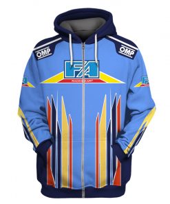 Fernando Alonso Kart Hoodie Fa Kart Sweater Fa Kart Racing, Omp Racing Uniform