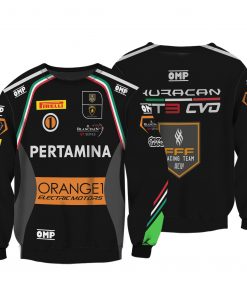 Andrea Caldarelli, Marco Mapelli Hoodie Orange 1 Gt World Challenge Sweater Blancpain Gt Series, Pirelli, Omp, Pertamina, Orange 1 Electric Motors Racing Uniform