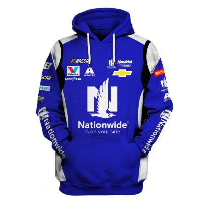 Alex Bowman Hoodie Hendrick Motorsports Sweater Nascar Cup Series, Axalta, Hendrick Motorsports, Nationwide Is On Your Side, Valvoline, Goodyear Racing Uniform