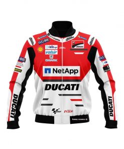 Bomber Jacket Ducati Gp Ducati Net App, Motogp, Riello, Motospeeds, Fle-Box, Unipolsai , Leoncupra Bomber Jacket