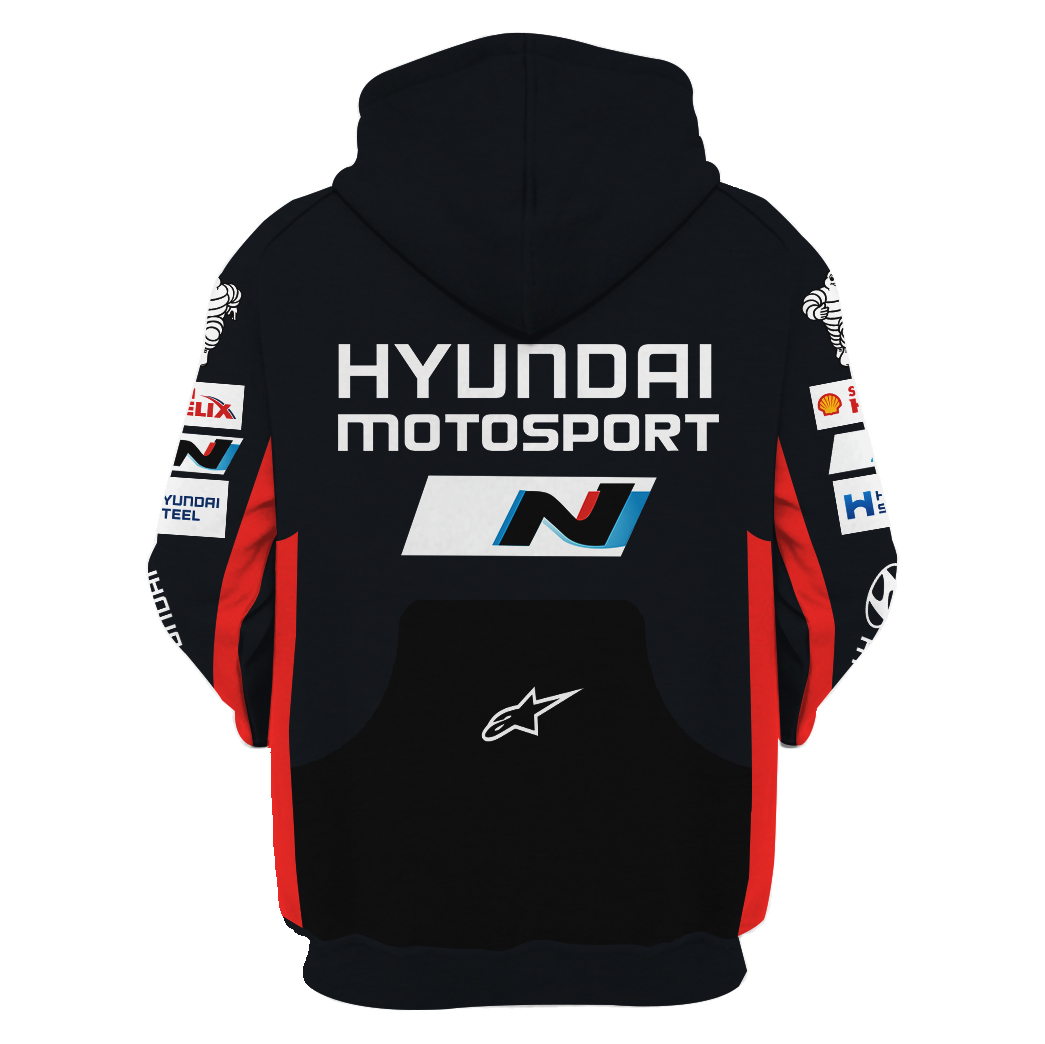 Hayden Paddon Hoodie Rally Nz ( New Zealand Rally)+ Sweater Mobis, Alpinestars, Huyndai, Michelin Racing Uniform