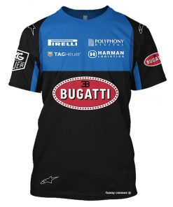Hoodie Bugatti , Gt Sport, Tag Heuer, Polyphony Digital, Harman Logistics, Pirelli, Alpinestars Racing Uniform