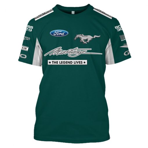 Hoodie Ford Racing Sweater Ford Mustang The Legend Lives Game, Ford Racing Racing Uniform