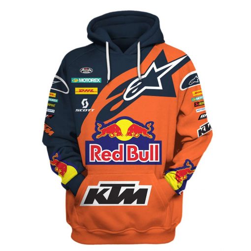 Hoodie Red Bull Ktm Sweater Dhl, Ktm, Red Bull, Motorex, Scott Racing Uniform
