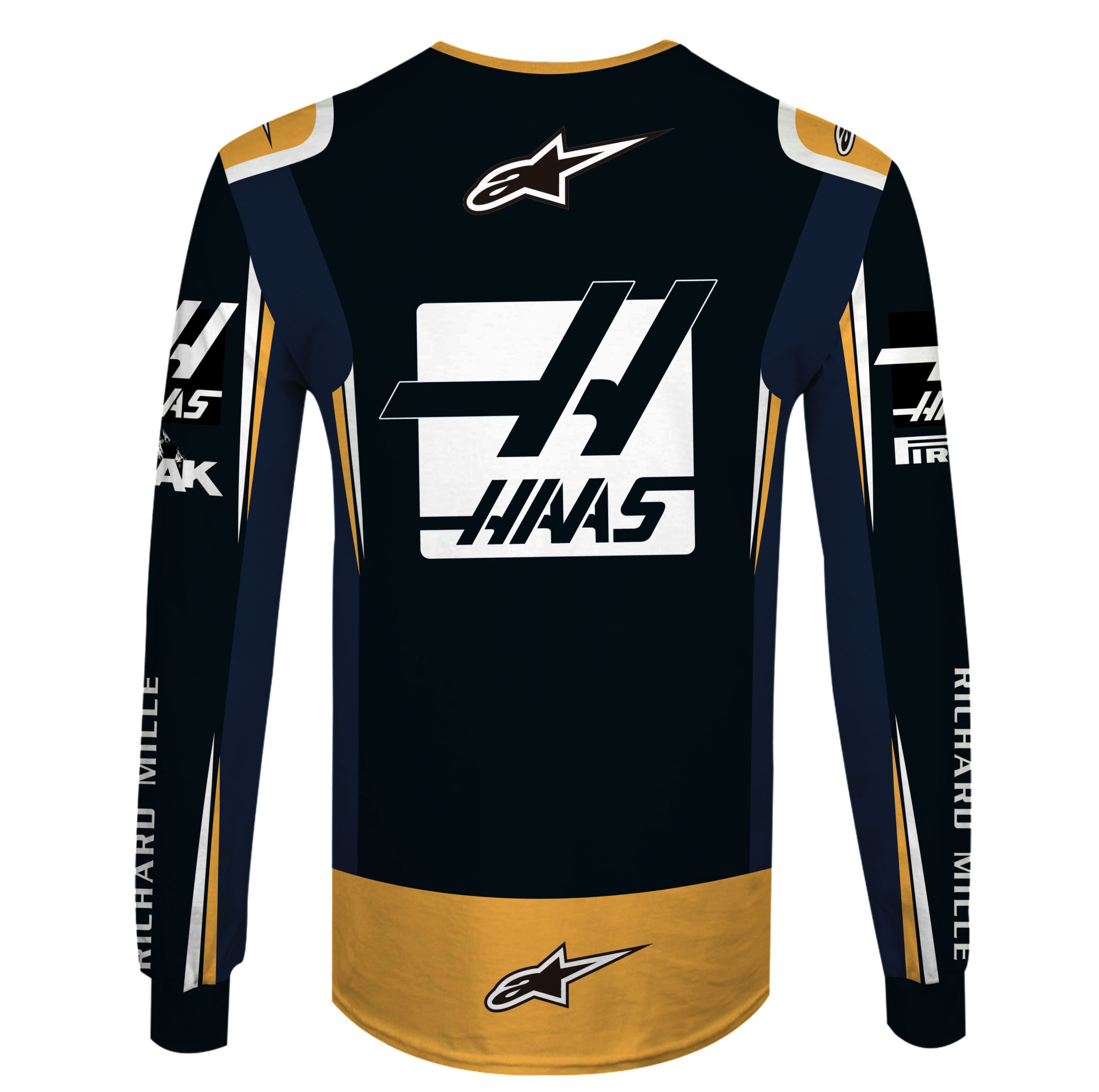 Kevin Magnussen, Romain Grosjean Hoodie Haas F1 Team Sweater Rich Energy, Haas F1 Team, Jack & Jones, Excl’Jets, Richard Mille Personalized Hoodie