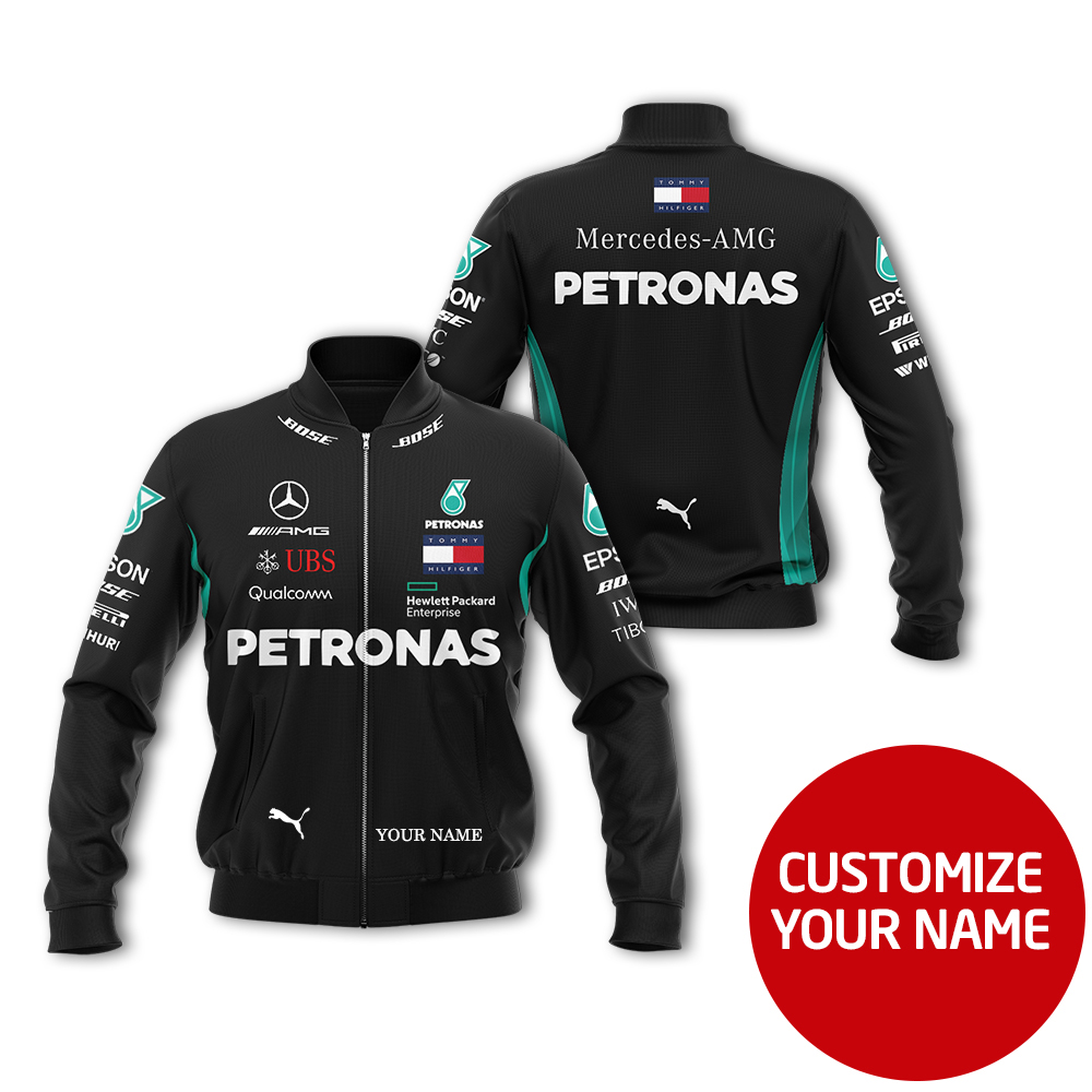 Lewis Hamilton Bomber Jacket Mercedes-Amg Petronas Petronas, Mercedes ...
