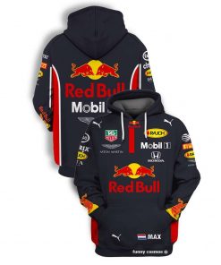 Max Verstappen Hoodie Aston Martin F1 Sweater Tag Heuer, Red Bull, Mobil 1, Honda ,Aston Martin 2020, Max Verstappen Racing Uniform