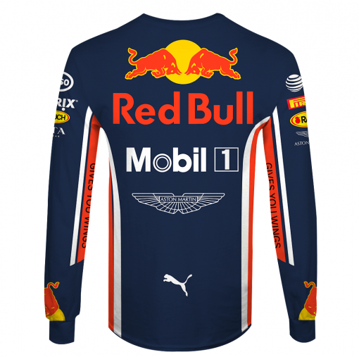 Pierre Gasly Hoodie Sweater Tag Heuer, Red Bull, Mobil 1, Honda, Aston Martin, Pierre Racing Uniform
