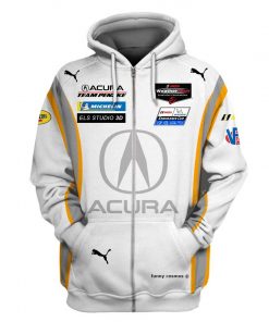 Ricky Taylor Hoodie Team Penske Sweater Acura, Michelin, Els Studio 3D, Imsa Weathertech Sportscar Championship, Endurance Cup, Pennzoil Racing Uniform