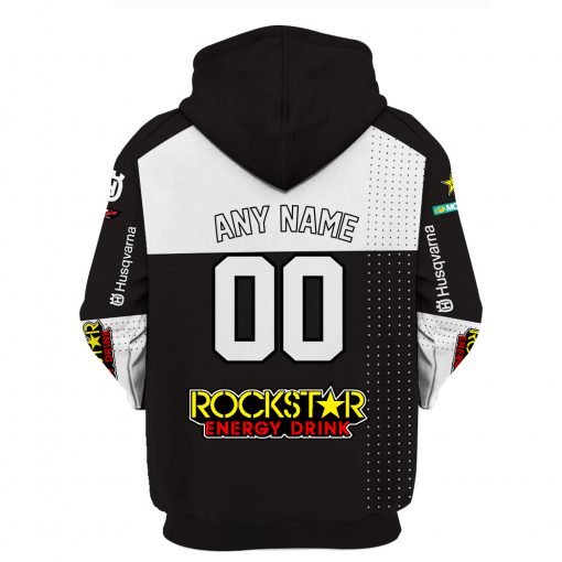 Rockstar Energy, Husqvarna Factory Hoodie Dakar Rally, Rockstar Energy, Husqvarna Factory, Shot, Wess Personalized Hoodie