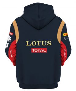 Romain Grosjean Hoodie Lotus F1 Team Sweater Renault Burn, Clear, Rexona, Total, Goodwill Private Jets, Lotus, Microsoft Dynamics Racing Uniform