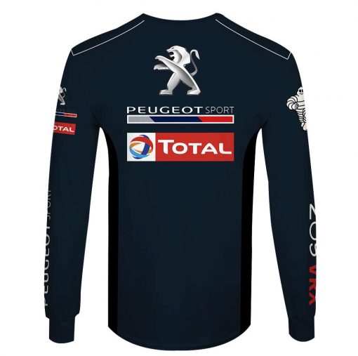 Sebastien Loeb Hoodie Red Bull Peugeot Sweater Peugeot Sport, Total, Michelin, Sparco Personalized Hoodie