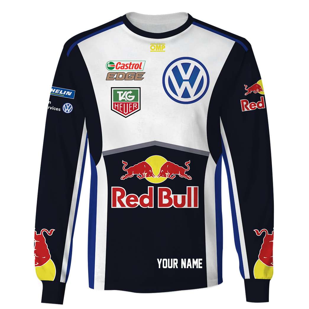 Sebastien Ogier Hoodie Volkswagen Motorsport Sweater Volkswagen , Red Bull, Tag Heuer, Castrol Edge, Omp Personalized Hoodie