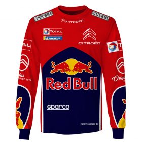 Sebastien Ogier Hoodie Red Bull Sweater Red Bull, Sparco, Sebastien Ogier, Citroen Racing Uniform