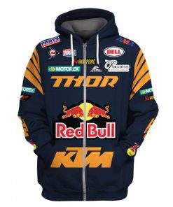 Tony Cairoli, Jorge Prado Hoodie Thor Red Bull Ktm Sweater Mxgp, Motocross, Thor Red Bull Ktm, Motorex, Akrapovic, Ama Racing Uniform