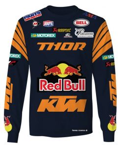 Tony Cairoli, Jorge Prado Hoodie Thor Red Bull Ktm Sweater Mxgp, Motocross, Thor Red Bull Ktm, Motorex, Akrapovic, Ama Personalized Hoodie