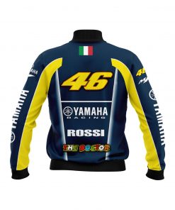 Valentino Rossi Bomber Jacket Yamaha Racing The Doctor, Valentino Rossi, Vr 46, Rossi Bomber Jacket