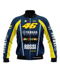 Valentino Rossi Bomber Jacket Yamaha Racing The Doctor, Valentino Rossi, Vr 46, Rossi Bomber Jacket